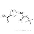 Acide (1R, 4R) -4- (Boc-amino) cyclopent-2-énécarboxylique CAS 298716-03-7